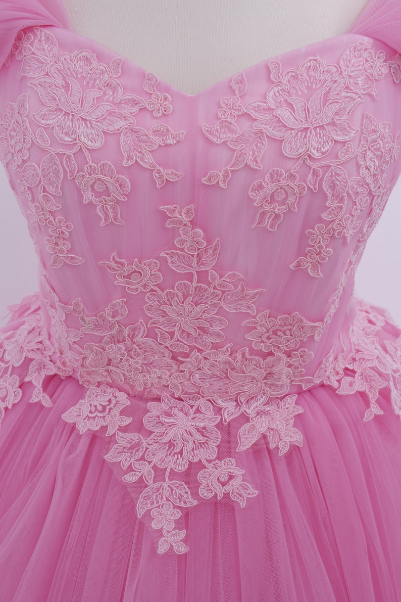 Long Sleeve Pink Mother Daughter Matching Gowns MGD137