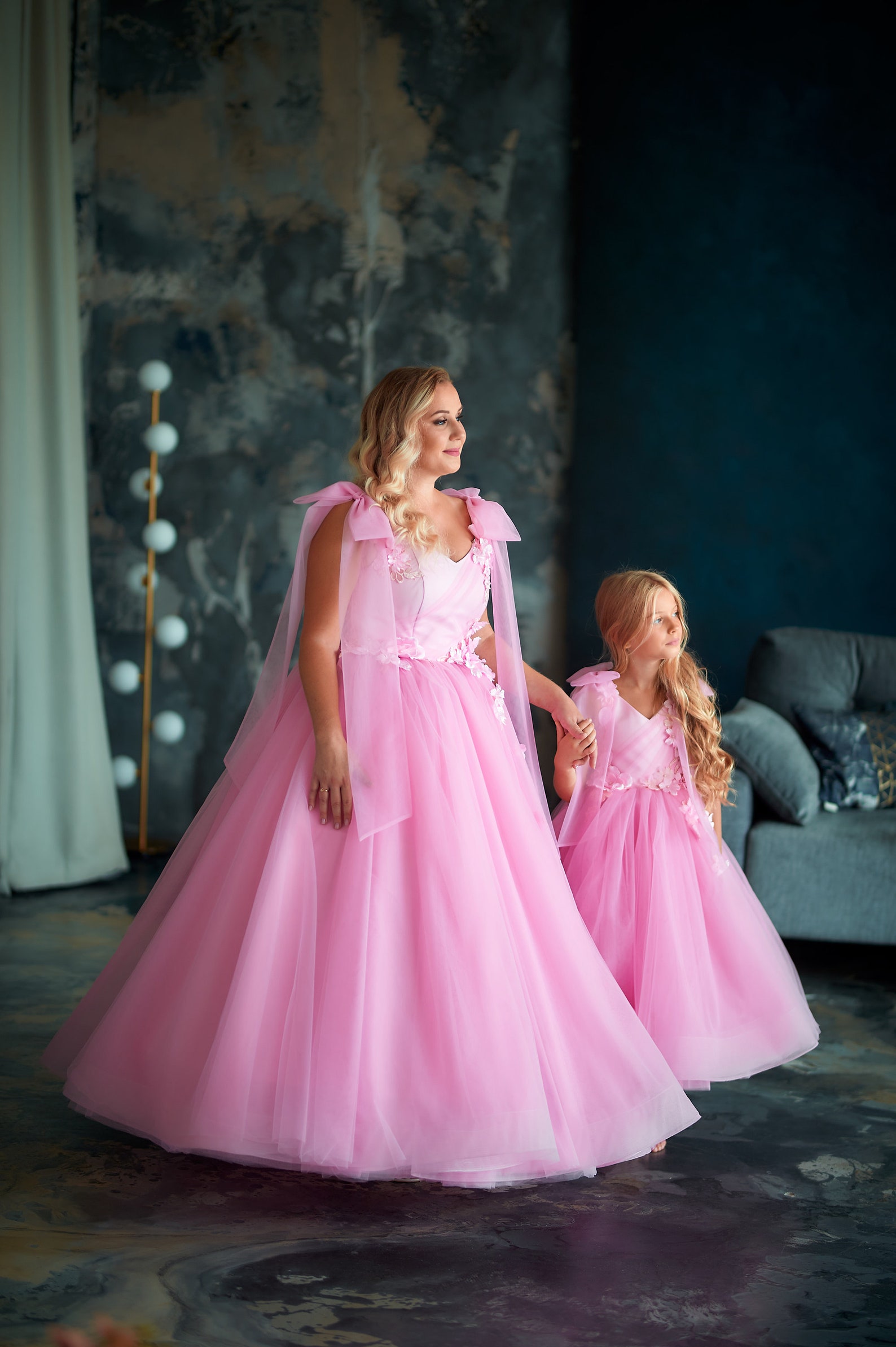 Pink Mother Daughter Matching Dresses Mommy and Me Outfits - Etsy
