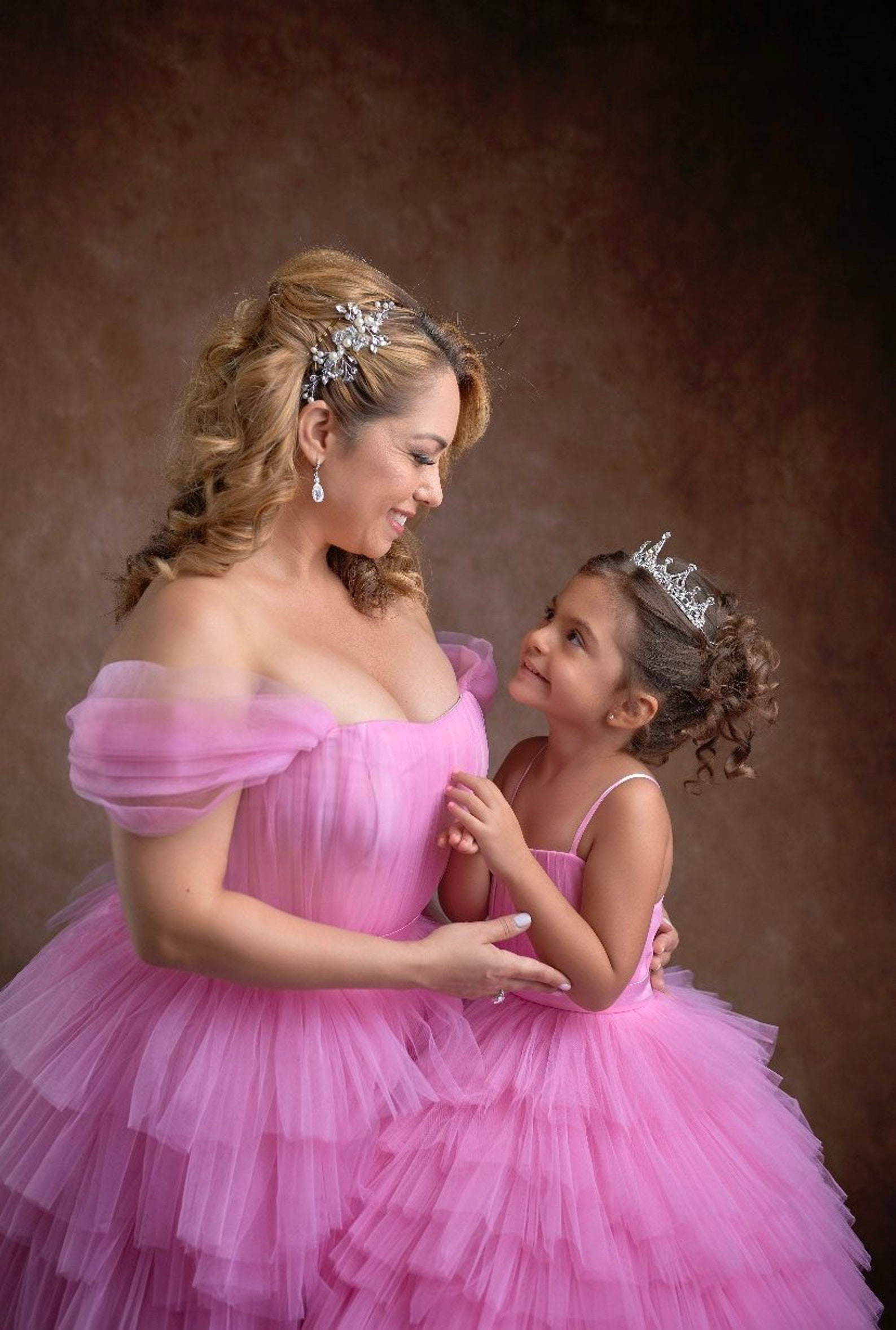 Pink Mother Daughter Matching Dress Mommy and Me Outfits - Etsy