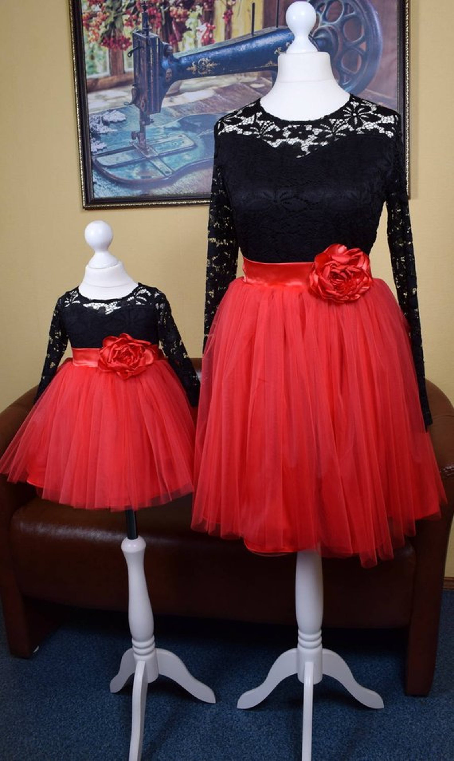 Mother Daughter Matching Dress Matching Christmas Dresses Etsy