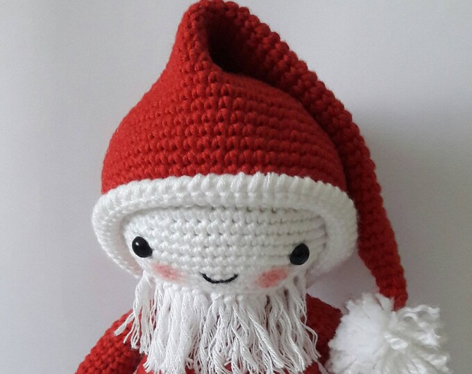 Amigurumi Santa Claus Amigurumi Doll Handmade Toys Gift Nursery decor Woodland animals toy kids gift Crochet baby gift amigurumi animal toy