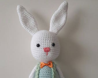 Baby amigurumi  crochet bunny and crochet toy for a newborn or child gift,newborn shower Gift for Nursery decor animal toy Amigurumi Rabbit