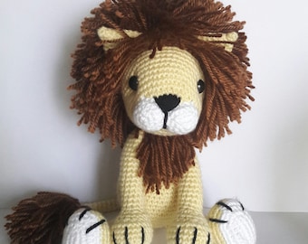 Amigurumi Lion Crochet Amimal Handmade Toys Gift for Nursery decor Woodland animals toy for Preemie kids gift baby gift amigurumi animal toy