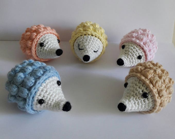 Amigurumi hedgehog Handmade Stuffed Toys Gift for Nursery decor Woodland animals toy kids gift baby gift amigurumi Baby Mobile toy
