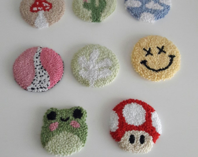 Set of 2 car coasters,mom gift, Gift for New Car, Car Accessories, Custom car coaster, tufted Punch monstera coaster,