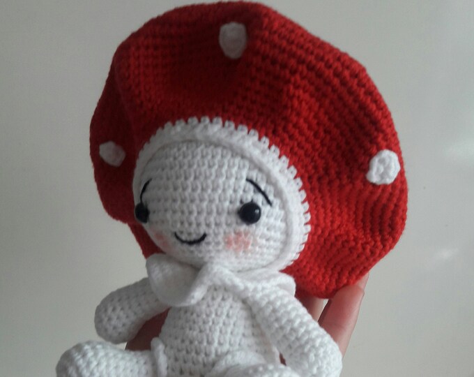 Amigurumi mushroom,toys for kids,Crochet Stuffed Doll,Handmade Toys Gift,Nursery decor,Woodland animals toy,kids gift,Crochet baby gifts