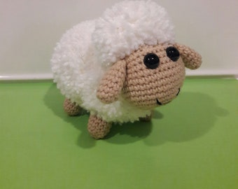 Amigurumi Sheep Amigurumi Doll Handmade Gift for Nursery decor Woodland animals toy for Preemie kids gift baby gift amigurumi animal toy