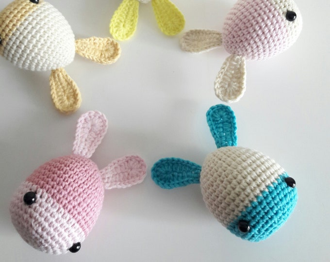 Crochet Easter Decoration bunnies sheep's chick and eggs Easter toys Amigurumi Handmade Easter ornaments Woodland animals toy crochet animal