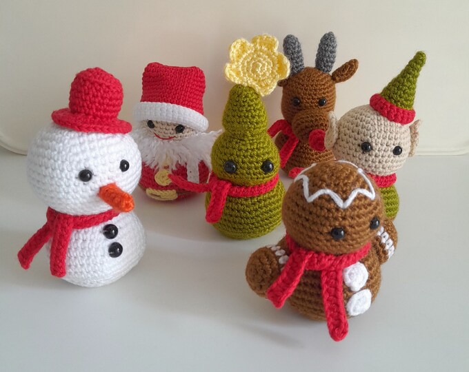 Amigurumi Christmas Set christmas tree Handmade Gift christmas decor christmas toy  kids gift amigurumi animal natural toy