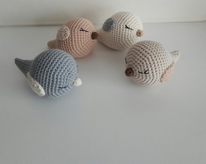 Bird baby mobile, nursery decor,Cloud newborn mobile,Crochet bird cribe mobile,Baby shower gift,Gift baby boy,newborn gift,nephew gift