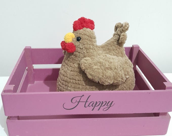 Crochet Easter Decoration,Plush Amigurumi Chicken Crochet Toy, Stuffed Plush Easy Cute Chicken Amigurumi crochet Animal Toy