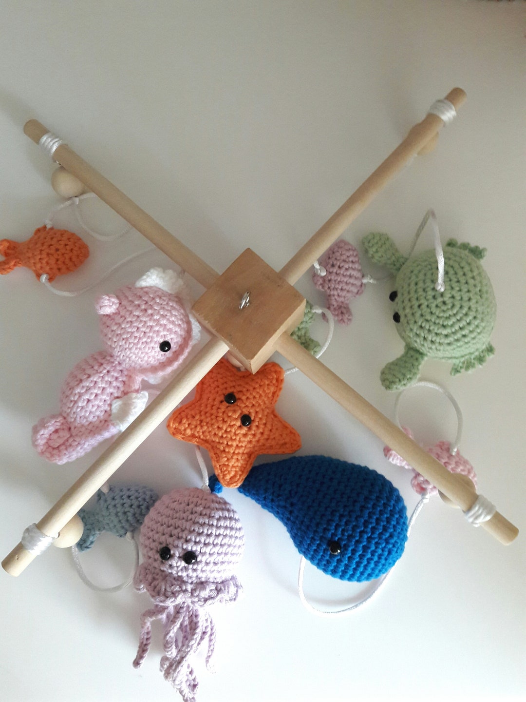 Baby Mobile Sea Animals Mobile Nursery Decor Baby Crib Mobile Stuffed