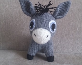 Amigurumi Donkey Handmade Amigurmi Stuffed Animal Toy Handmade Gift Woodland animals toy gift Crochet baby gift amigurumi toyAmigurumi Doll