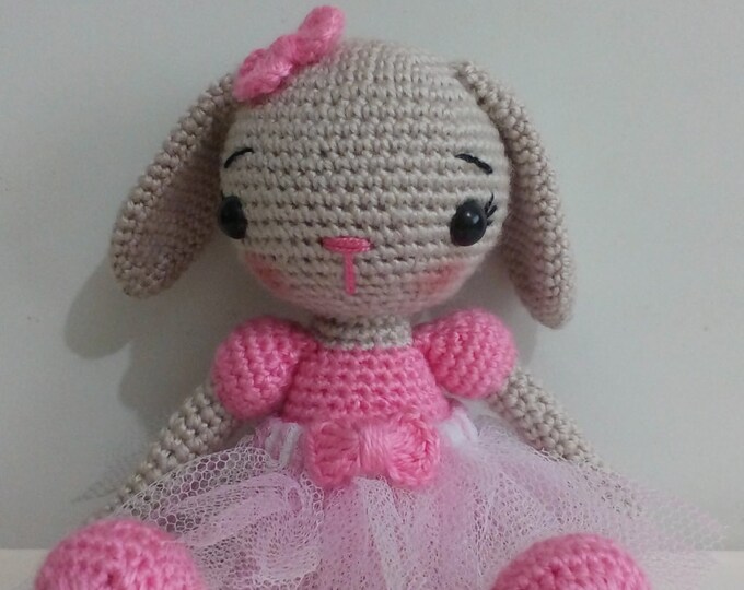 Amigurumi Bunny Amigurumi Doll Handmade Stuffed Toys Gift Nursery decor Woodland animals toy kids gift Crochet baby gift Amigurumi Rabbit