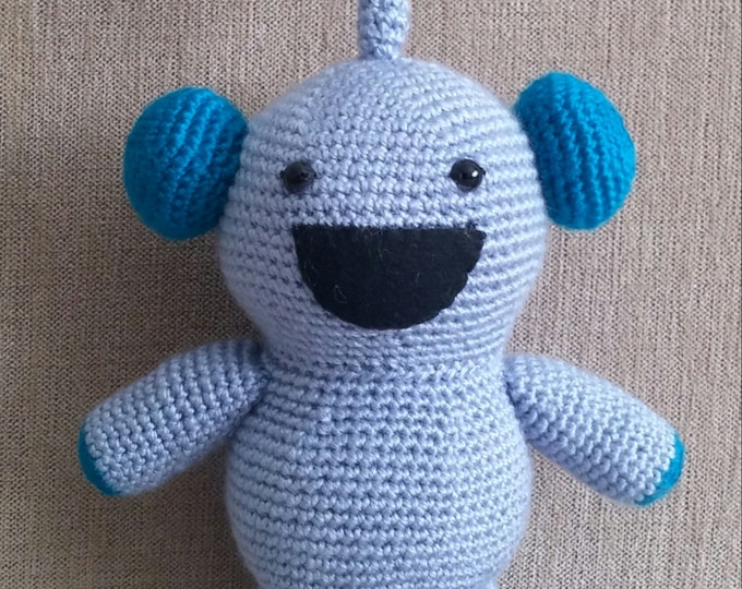 Amigurumi  Robot  Crochet Toy Amigurumi Crochet doll Handmade Gifts Gift for Nursery decor Woodland animals toy for Preemie kids gift