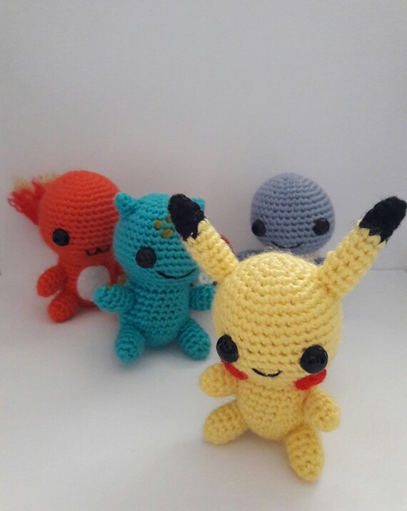 Pokemon SQUIRTLE - 100% Handmade crochet soft toy, amigurumi Limited #