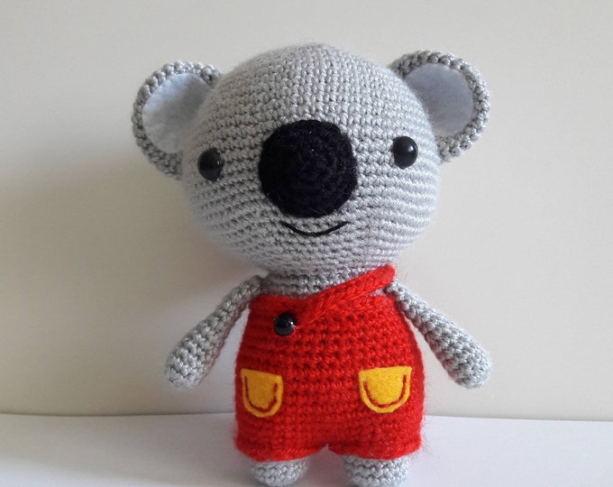 Amigurumi Koala Amigurumi Doll Handmade Stuffed Toy Gift Nursery decor Woodland animals toy Preemie kids gift baby gift amigurumi animal toy