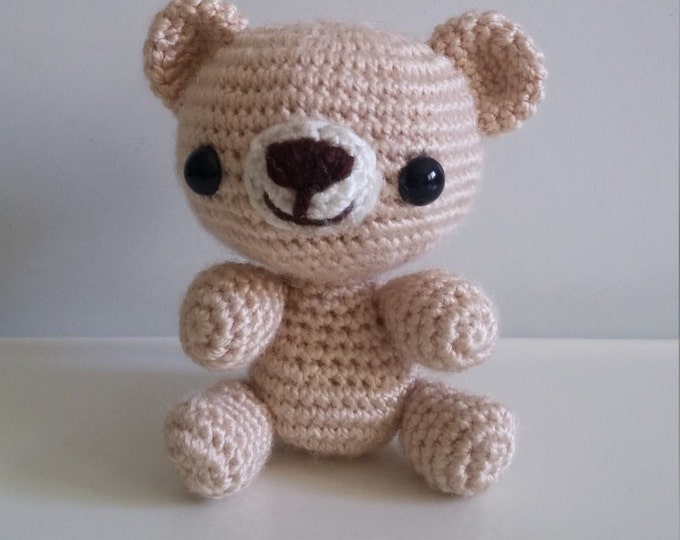 Amigurumi Teddy Bear Amigurumi Doll Handmade Stuffed Toys Gift Nursery decor Woodland animals toy kids gift baby gift amigurumi animal toy