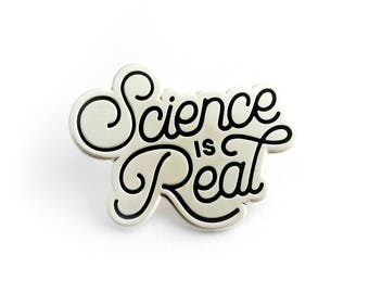 Science is Real Pin - Silver