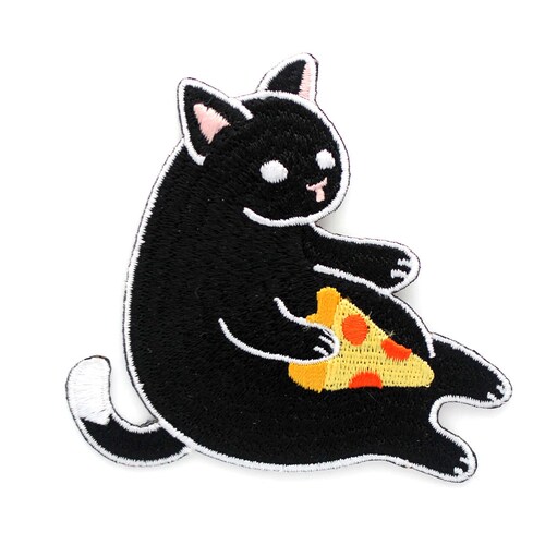 Black Cat Patches Iron on Patches Cat Iron on Patch Patches Etsy