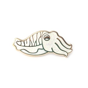 Glitter Cuttlefish Pin