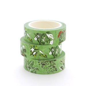 Washi Tape Plantas Tropicales (1 rollo)