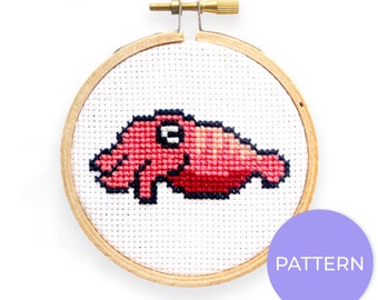 Cuttlefish Cross Stitch Pattern