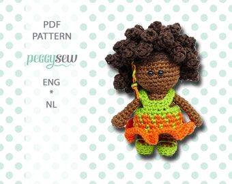 Mini curly Lizzy, amigurumi crochet pattern