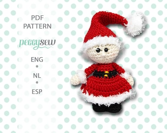 Mini Mr. Santa, amigurumi crochet pattern