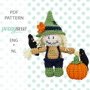 Mini scarecrow, amigurumi crochet pattern