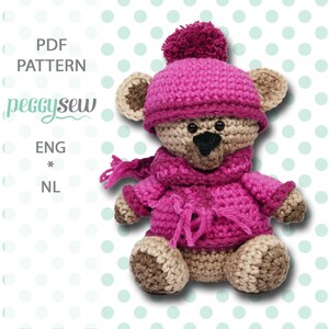 Winter Bear, amigurumi crochet pattern image 1