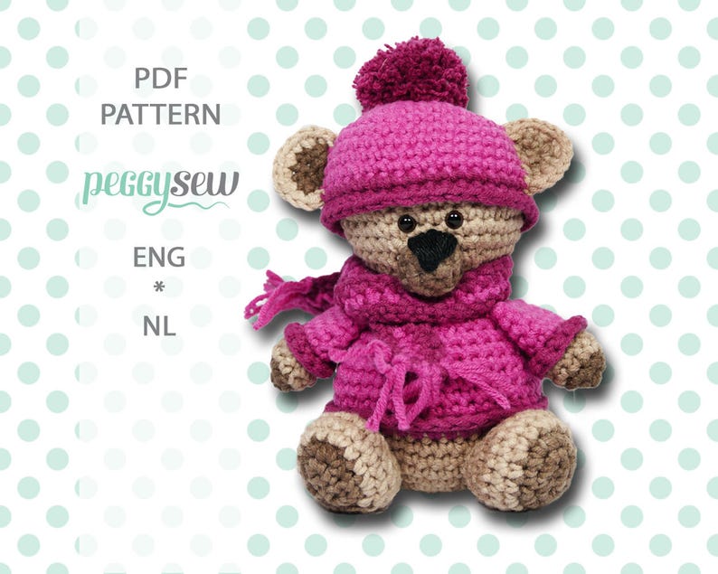 Winter Bear, amigurumi crochet pattern image 1