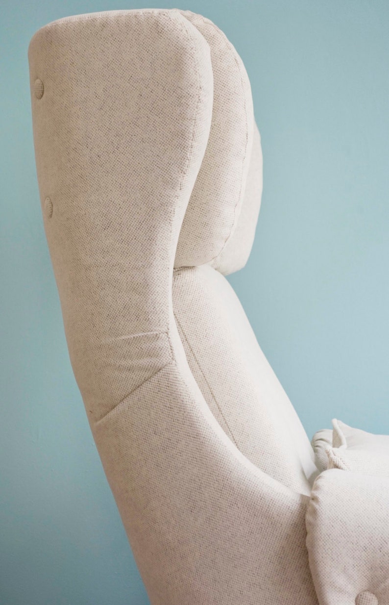 Natasha Upcycled Steelcase Swivel Wingback Armchair Etsy UK