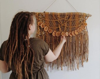 Juhan Macrame Artwork -Makrame taide- for bohemian hippie decor sweet home