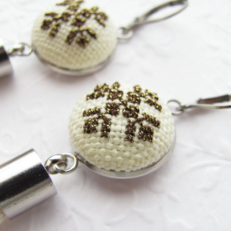 Boho Bride Earrings Cream Tassel Earrings Statement Etsy