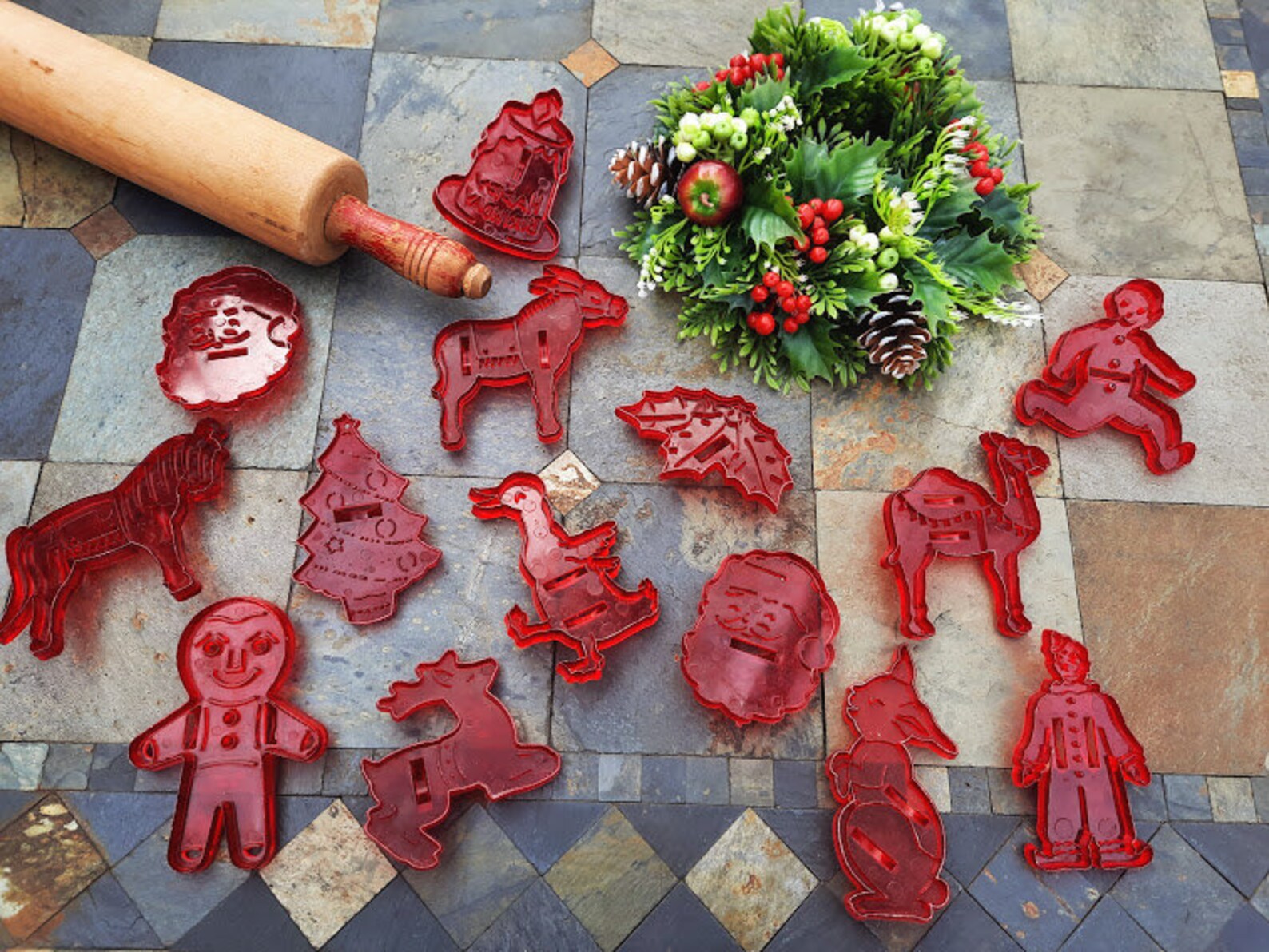 Ruby Cookie Cutter Vintage Red Cookie Cutters HRM Christmas and Assorted Designs Each Sold ...