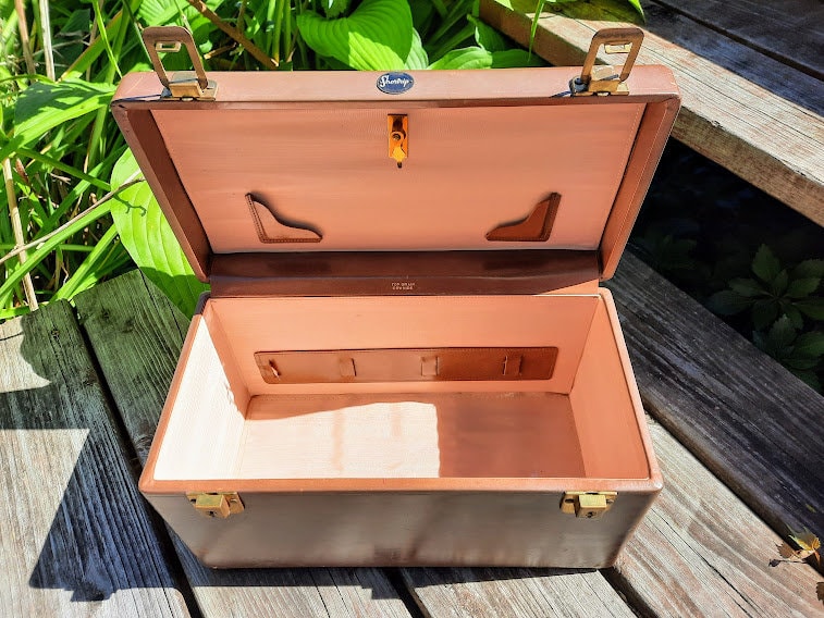 Vintage Luggage SHORTRIP Toiletries Case 1950's Era Brown Carry on