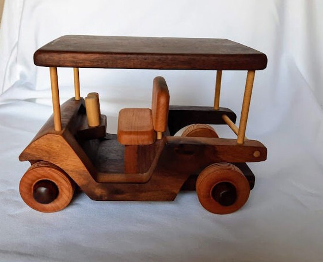 Toy Golf Cart Wooden Rolling Cart Hand Crafted Golf Gift Bar Etsy