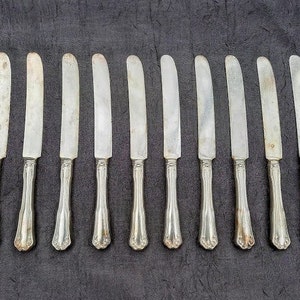 Antique Silverware Laurel Pattern 1835 R. Wallace Triple Sectional 1909 Silver Plate Olive Branches Design Pieces Sold Separately image 9