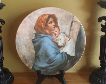 MaDonnina by Ferruzzi 1973 Collectors Plate made by Limoges France Limited Edition and Numbered