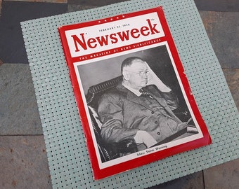 Vintage NEWSWEEK Magazine February 25, 1946 The Magazine of News Significance