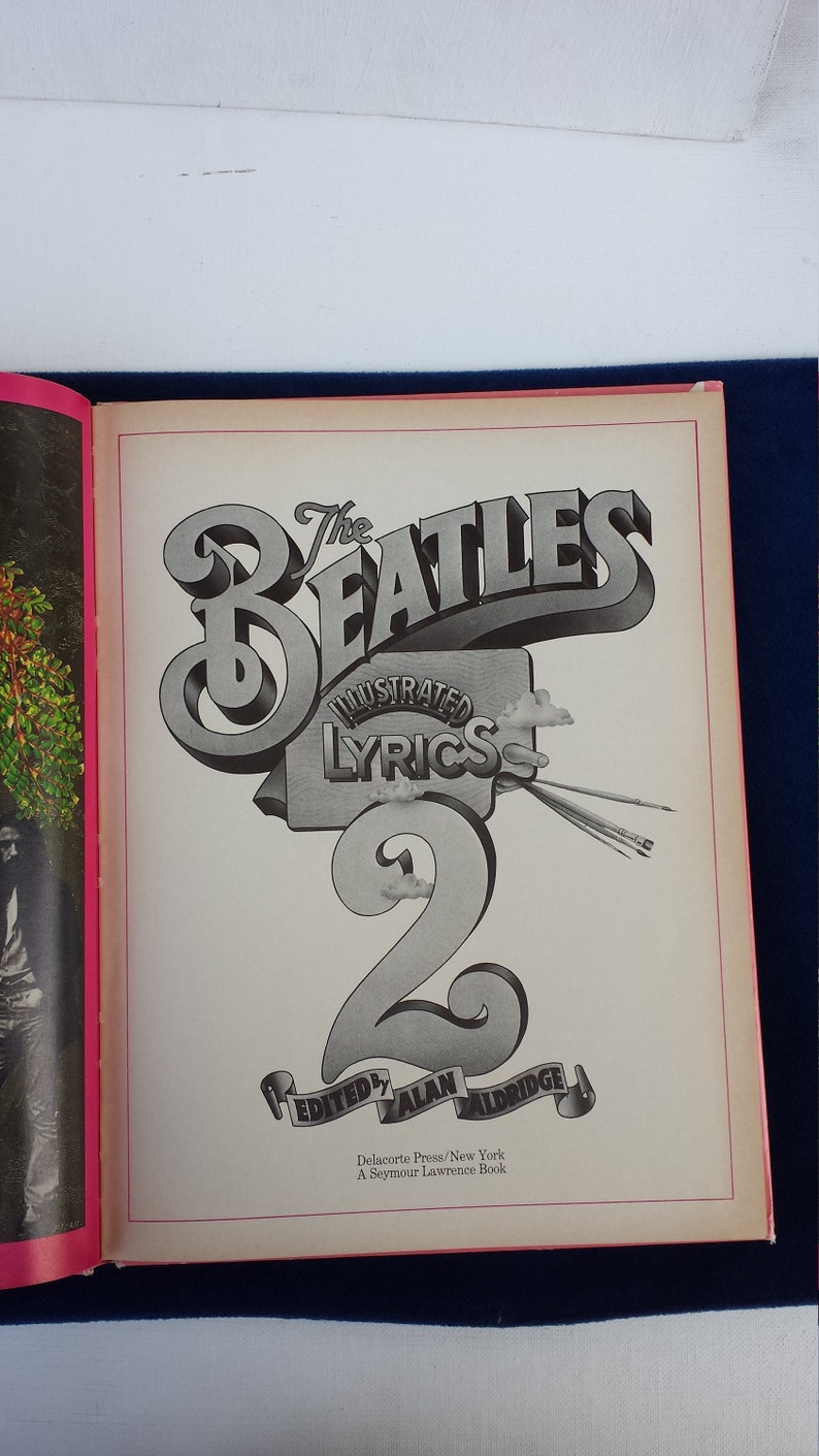 The Beatles Illustrated Lyrics 2 by Alan Aldridge FIRST | Etsy