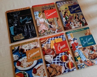 Vintage Culinary Arts Institute Cook Booklets 1954 Each Sold Separately Ethnic Recipes Holiday Breakfast Lunch Quick Cooking Desserts More