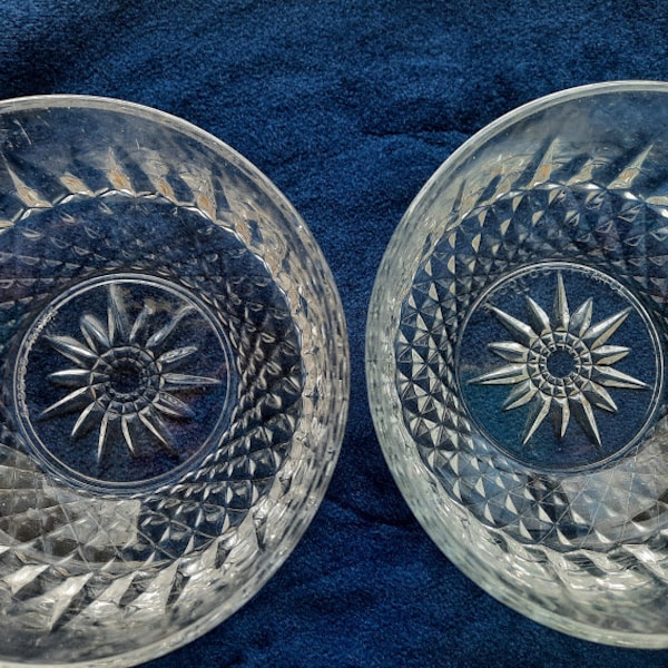 Glass Pet Bowl Set of Two Matching Food and Water Dishes-Fancy Dog or Cat Food Bowls-Pet Lover Gift