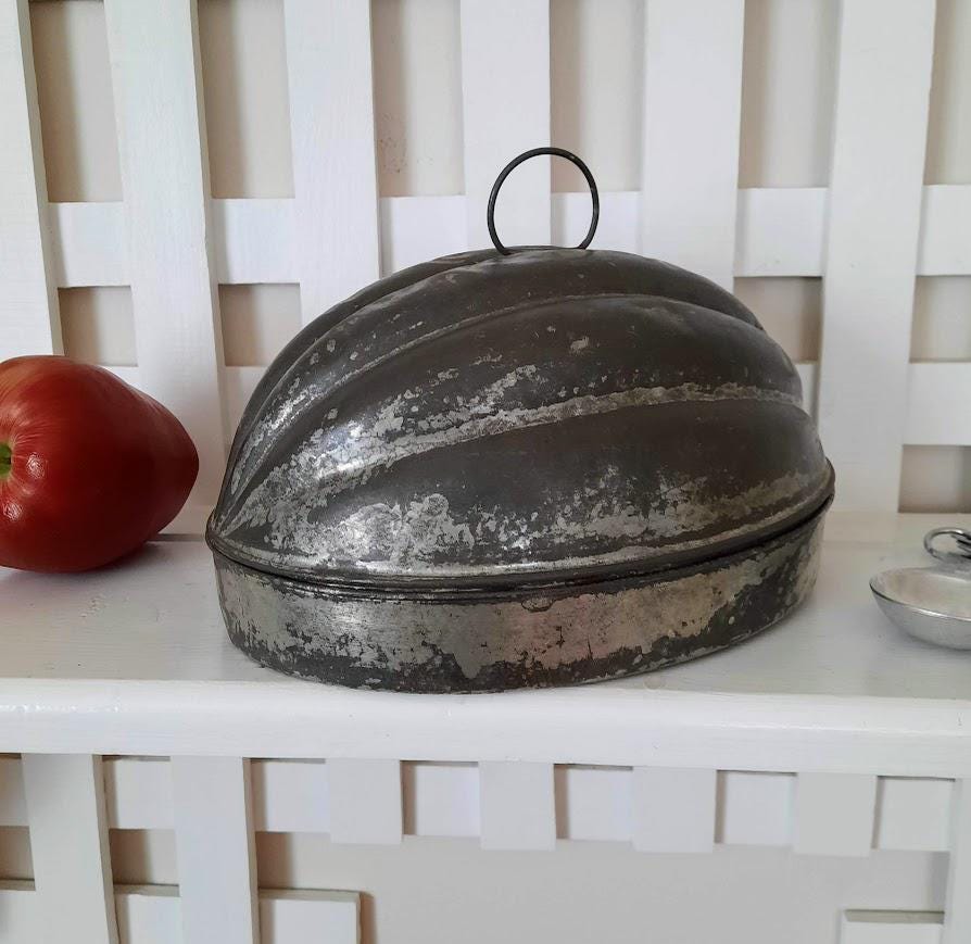 Moule à Gâteau, Pain Ou Gelée En Fer Blanc - French Antique (vers 1900)