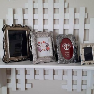 Vintage Designer Picture Frames Silver Assorted Styles Each Sold Separately