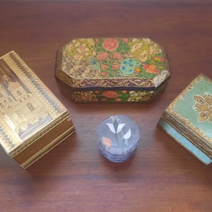 Vintage Small Jewelry Boxes Trinket Boxes Small Gift Boxes Assorted Styles Each Sold Separately