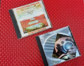 New Age Music CDs Tangerine Dream Stratosfear, Windham Hill Guitar Sampler Volume II Each Sold Separately