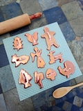 Vintage Copper Cookie Cutters Christmas and Assorted Designs Mid Century Aluminum Cookie Cutters Each Sold Separately