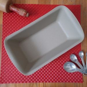 Stoneware Bread Loaf Pan Clay Baker Gift for Baker